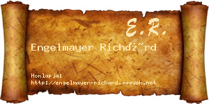 Engelmayer Richárd névjegykártya