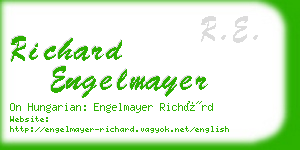 richard engelmayer business card